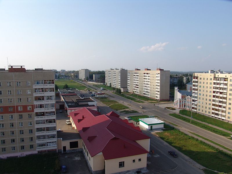Волгореченск с крыш домов